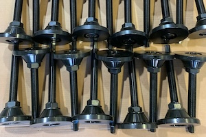 Black finished parts.