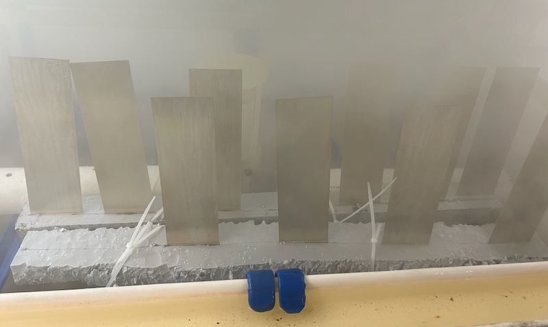 In-house corrosion testing.