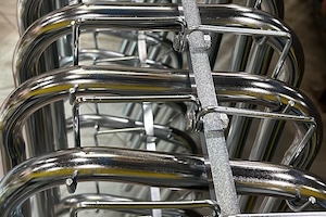 Finished plated parts.